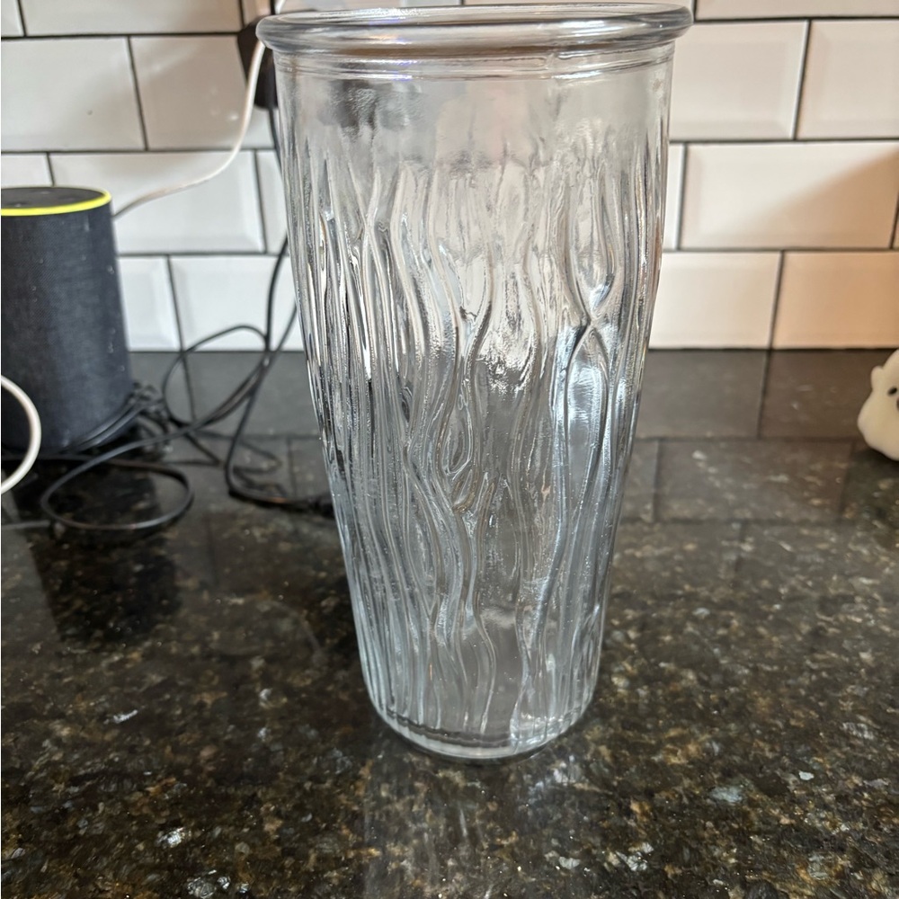 Textured Glass Vase